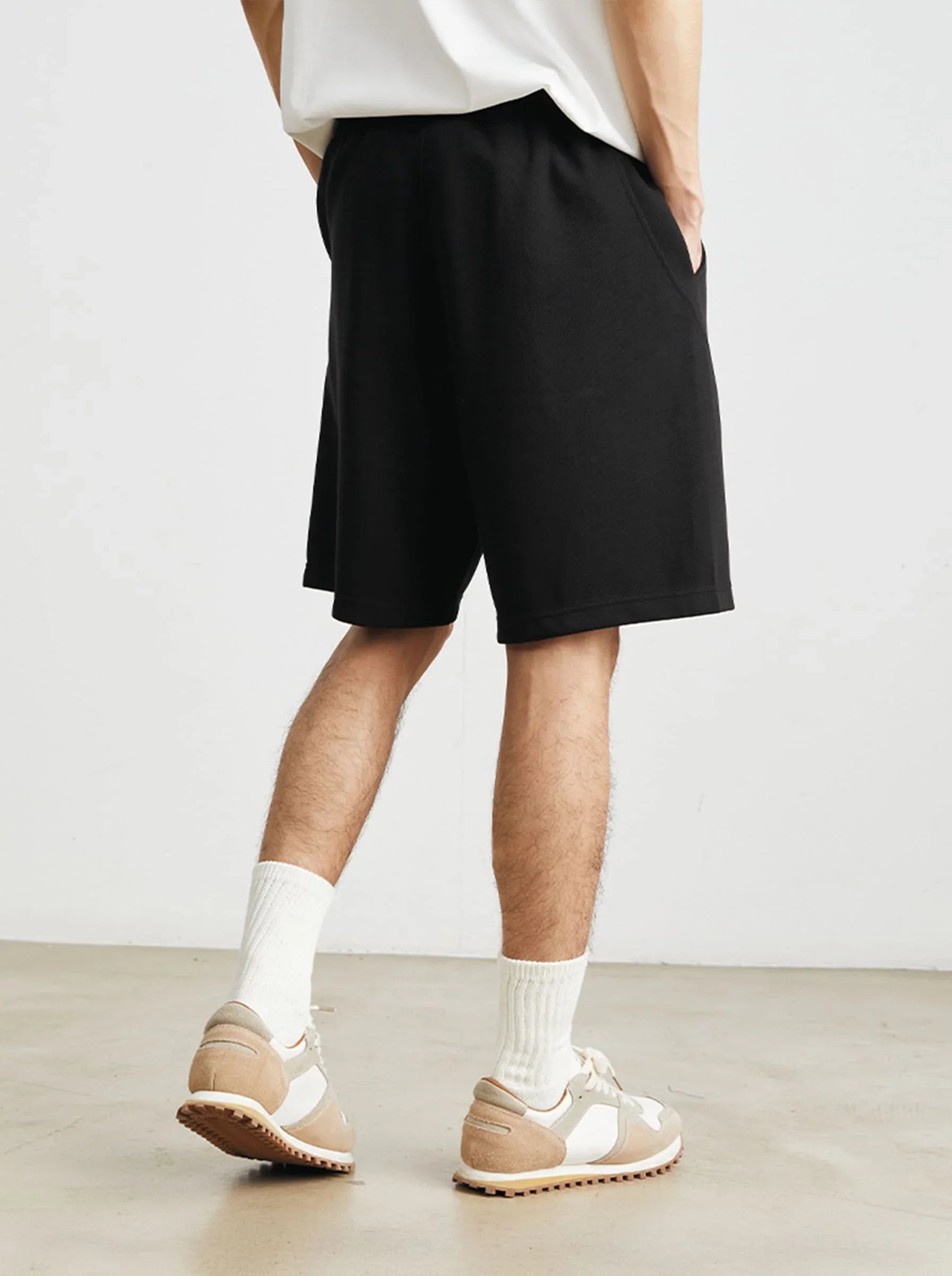 Men’s Cotton Blend Drawstring Casual Shorts