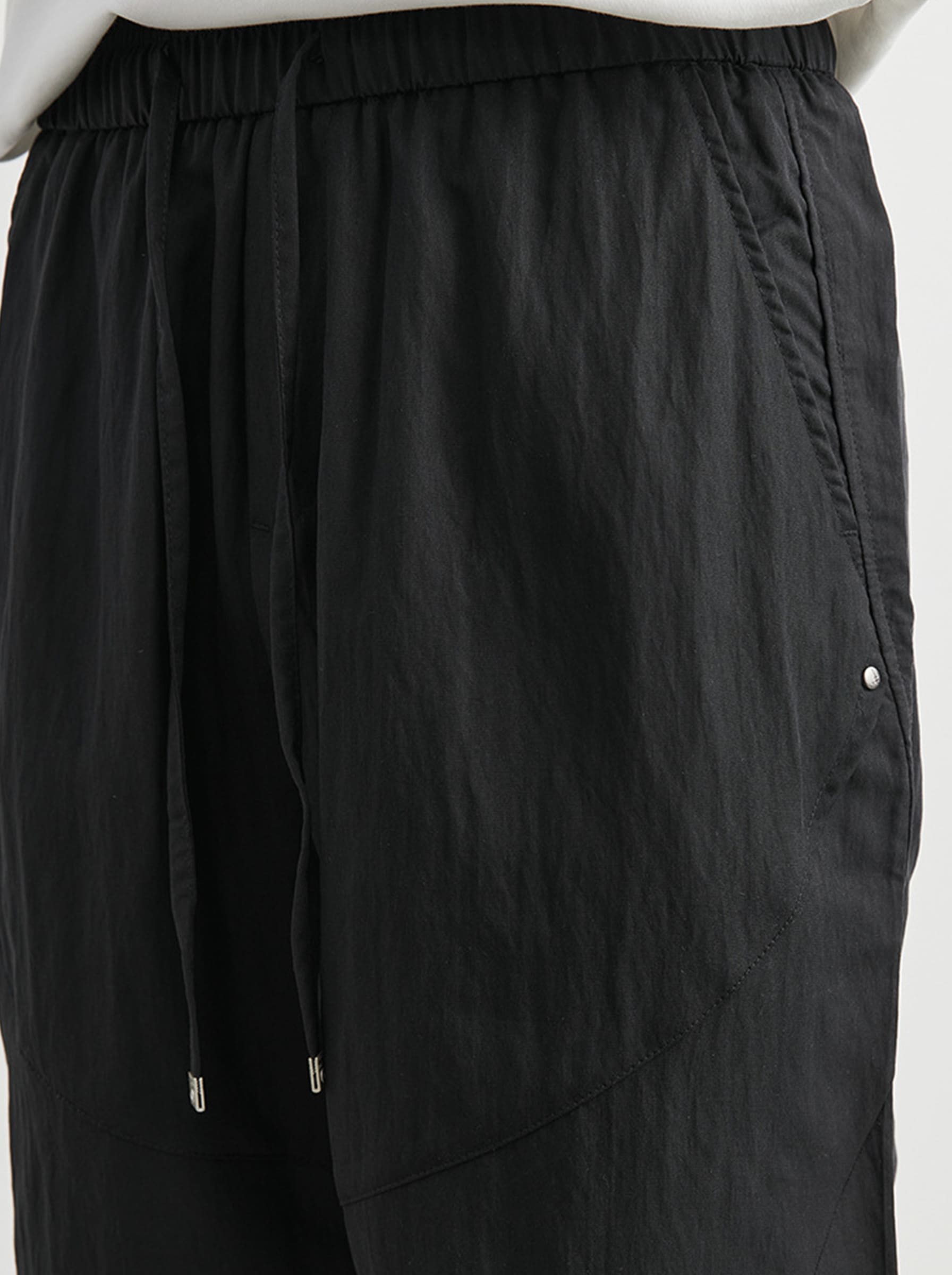 Men's Lyocell Tencel Drawstring Straight Leg Shorts