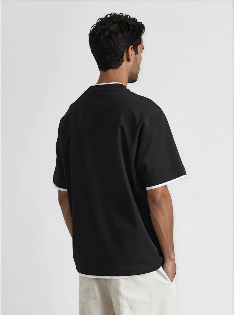 Men’s Cotton Loose Fit Two-Piece T-Shirt